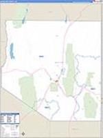 White Pine, Nv Carrier Route Wall Map